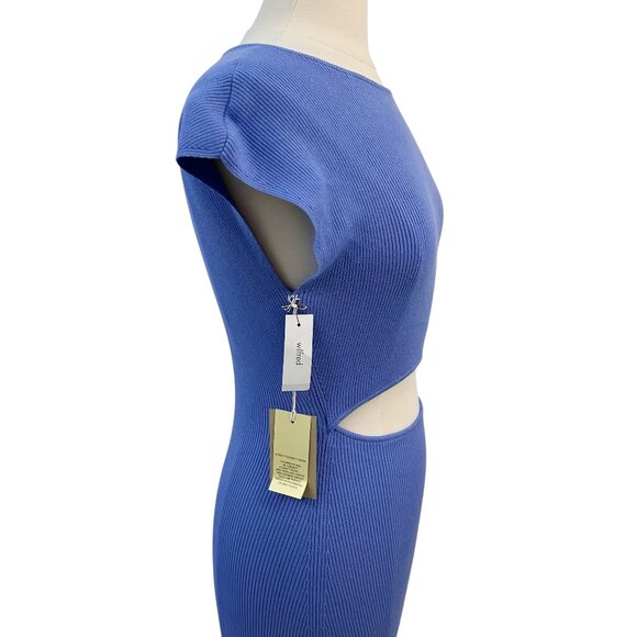 WILFRED ARITZIA Cut-out Knit Mini Dress Medium NWT - Picture 4 of 14